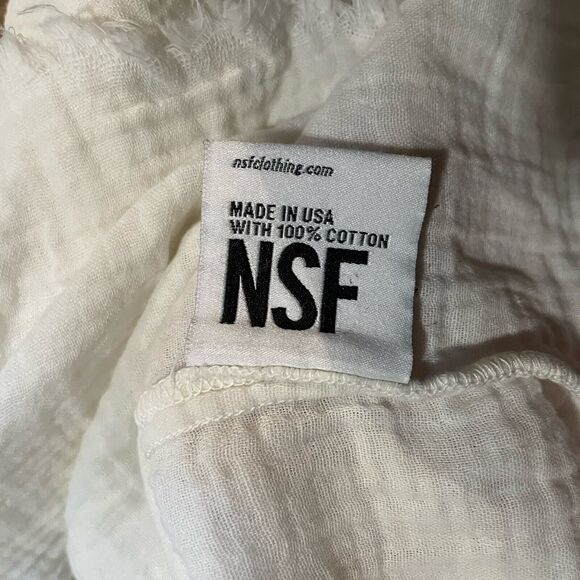 NSF Top Large Gauzy Cotton‎ Lagenlook Minimalist Oversized USA Made Petite - Picture 4 of 7